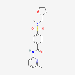 4-(N-methyl-N-((tetrahydrofuran-2-yl)methyl)sulfamoyl)-N-(6-methylpyridin-2-yl)benzamide