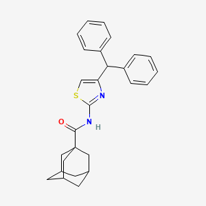N-(4-benzhydryl-1,3-thiazol-2-yl)adamantane-1-carboxamide