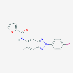 N-[2-(4-fluorophenyl)-6-methyl-2H-1,2,3-benzotriazol-5-yl]-2-furamide