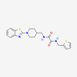 N1-((1-(benzo[d]thiazol-2-yl)piperidin-4-yl)methyl)-N2-(thiophen-2-ylmethyl)oxalamide