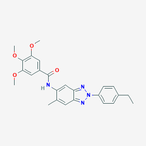 N-[2-(4-ethylphenyl)-6-methyl-2H-benzotriazol-5-yl]-3,4,5-trimethoxybenzamide