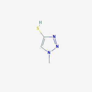 molecular formula C3H5N3S B2507331 1-甲基三唑-4-硫醇 CAS No. 36811-23-1