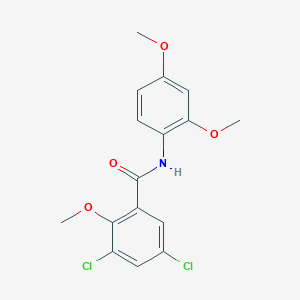 3,5-dichloro-N-(2,4-dimethoxyphenyl)-2-methoxybenzamide