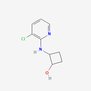 molecular formula C9H11ClN2O B2507342 2-[(3-氯吡啶-2-基)氨基]环丁烷-1-醇 CAS No. 2197600-98-7