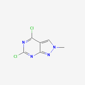 molecular formula C6H4Cl2N4 B2507343 4,6-Dichloro-2-methyl-2h-pyrazolo[3,4-d]pyrimidine CAS No. 959432-77-0