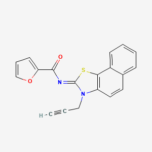 molecular formula C19H12N2O2S B2507348 N-(3-prop-2-ynylbenzo[g][1,3]benzothiazol-2-ylidene)furan-2-carboxamide CAS No. 868377-69-9