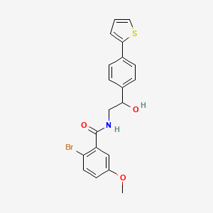 2-bromo-N-{2-hydroxy-2-[4-(thiophen-2-yl)phenyl]ethyl}-5-methoxybenzamide