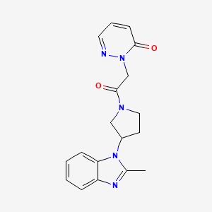 2-(2-(3-(2-methyl-1H-benzo[d]imidazol-1-yl)pyrrolidin-1-yl)-2-oxoethyl)pyridazin-3(2H)-one