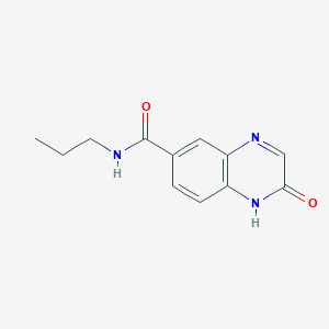 molecular formula C12H13N3O2 B2507369 2-氧代-N-丙基-1,2-二氢喹喔啉-6-甲酰胺 CAS No. 1112278-36-0