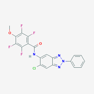 N-(6-chloro-2-phenyl-2H-benzotriazol-5-yl)-2,3,5,6-tetrafluoro-4-methoxybenzamide