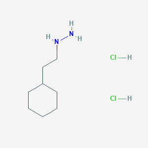 molecular formula C8H20Cl2N2 B2507376 (2-Cyclohexylethyl)hydrazine dihydrochloride CAS No. 1355355-60-0