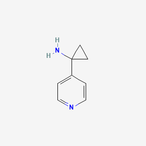 molecular formula C8H10N2 B2507379 1-(ピリジン-4-イル)シクロプロパンアミン CAS No. 1060815-26-0