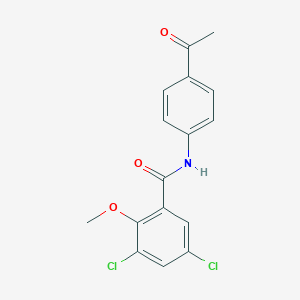 N-(4-acetylphenyl)-3,5-dichloro-2-methoxybenzamide