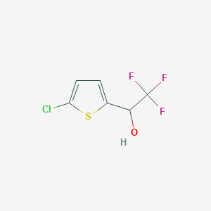 1-(5-Chlorothiophen-2-yl)-2,2,2-trifluoroethan-1-ol