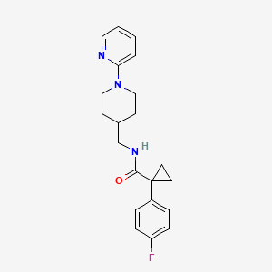 1-(4-fluorophenyl)-N-((1-(pyridin-2-yl)piperidin-4-yl)methyl)cyclopropanecarboxamide