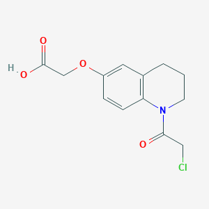 molecular formula C13H14ClNO4 B2507418 KB02-Cooh CAS No. 2375196-30-6