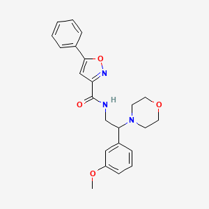 N-(2-(3-methoxyphenyl)-2-morpholinoethyl)-5-phenylisoxazole-3-carboxamide
