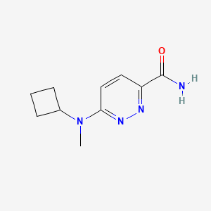 molecular formula C10H14N4O B2507439 6-[Cyclobutyl(methyl)amino]pyridazine-3-carboxamide CAS No. 1444314-07-1