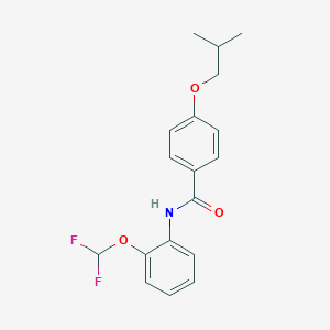 N-[2-(difluoromethoxy)phenyl]-4-isobutoxybenzamide
