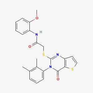 2-{[3-(2,3-dimethylphenyl)-4-oxo-3,4-dihydrothieno[3,2-d]pyrimidin-2-yl]sulfanyl}-N-(2-methoxyphenyl)acetamide