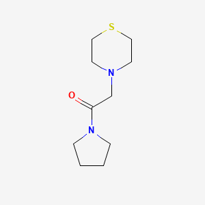 molecular formula C10H18N2OS B2507464 1-(吡咯烷-1-基)-2-硫代吗啉乙酮 CAS No. 1205920-89-3