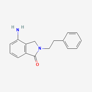 molecular formula C16H16N2O B2507476 4-amino-2-(2-phenylethyl)-2,3-dihydro-1H-isoindol-1-one CAS No. 1266750-01-9