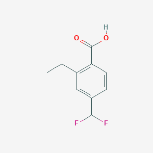 molecular formula C10H10F2O2 B2507485 4-(Difluoromethyl)-2-ethylbenzoic acid CAS No. 2248416-15-9