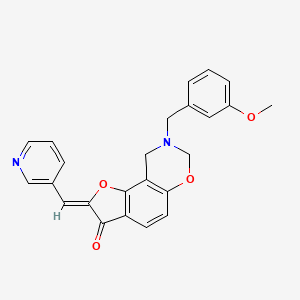 molecular formula C24H20N2O4 B2507492 (Z)-8-(3-甲氧基苄基)-2-(吡啶-3-基亚甲基)-8,9-二氢-2H-苯并呋喃[7,6-e][1,3]恶嗪-3(7H)-酮 CAS No. 951976-15-1