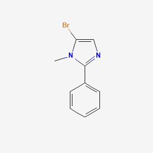 molecular formula C10H9BrN2 B2507504 5-溴-1-甲基-2-苯基-1H-咪唑 CAS No. 71045-44-8