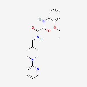 molecular formula C21H26N4O3 B2507507 N1-(2-ethoxyphenyl)-N2-((1-(pyridin-2-yl)piperidin-4-yl)methyl)oxalamide CAS No. 1235642-91-7