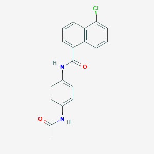 N-[4-(acetylamino)phenyl]-5-chloro-1-naphthamide