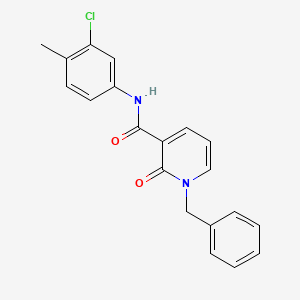 1-benzyl-N-(3-chloro-4-methylphenyl)-2-oxo-1,2-dihydropyridine-3-carboxamide
