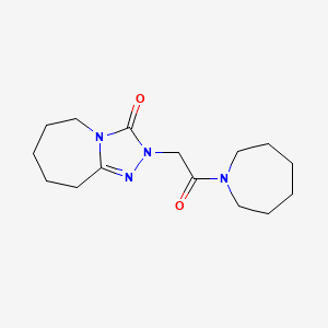 2-[2-(azepan-1-yl)-2-oxoethyl]-6,7,8,9-tetrahydro-5H-[1,2,4]triazolo[4,3-a]azepin-3-one