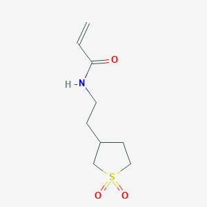 molecular formula C9H15NO3S B2507564 N-[2-(1,1-Dioxothiolan-3-yl)ethyl]prop-2-enamide CAS No. 857574-63-1