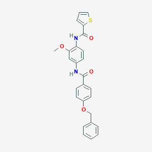 N-(4-{[4-(benzyloxy)benzoyl]amino}-2-methoxyphenyl)-2-thiophenecarboxamide