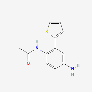molecular formula C12H12N2OS B2507576 N-(4-氨基-2-(噻吩-2-基)苯基)乙酰胺 CAS No. 1131604-98-2