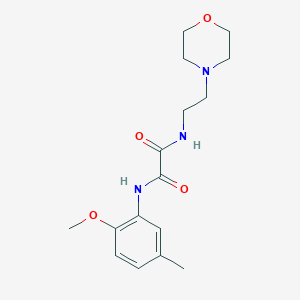 molecular formula C16H23N3O4 B2507582 N1-(2-methoxy-5-methylphenyl)-N2-(2-morpholinoethyl)oxalamide CAS No. 899956-21-9