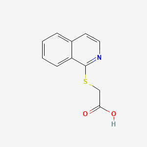 molecular formula C11H9NO2S B2507583 （异喹啉-1-基硫代）-乙酸 CAS No. 7521-25-7