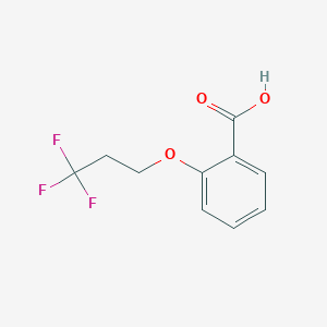 molecular formula C10H9F3O3 B2507585 2-(3,3,3-Trifluoropropoxy)benzoic acid CAS No. 1466241-74-6