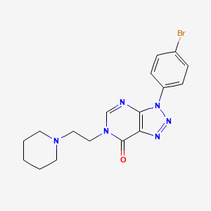 molecular formula C17H19BrN6O B2507586 3-(4-Bromophenyl)-6-(2-piperidin-1-ylethyl)triazolo[4,5-d]pyrimidin-7-one CAS No. 872590-86-8