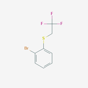 molecular formula C8H6BrF3S B025076 1-Bromo-2-[(2,2,2-trifluoroethyl)sulfanyl]benzene CAS No. 105230-43-1