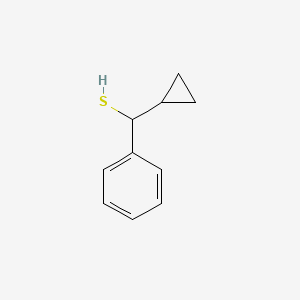 molecular formula C10H12S B2507607 Cyclopropyl(phenyl)methanethiol CAS No. 151153-46-7