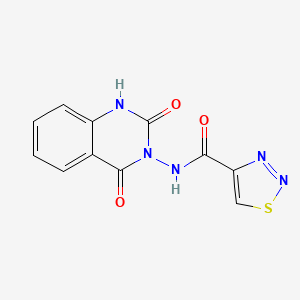 molecular formula C11H7N5O3S B2507611 N-(2,4-Dioxo-1H-quinazolin-3-yl)thiadiazole-4-carboxamide CAS No. 2319874-65-0