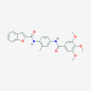 N-{2-methyl-4-[(3,4,5-trimethoxybenzoyl)amino]phenyl}-1-benzofuran-2-carboxamide