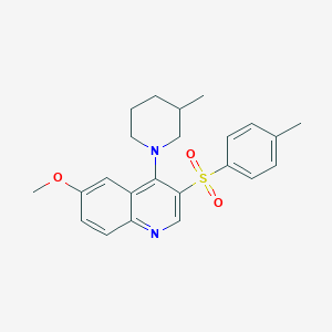 molecular formula C23H26N2O3S B2507629 6-Methoxy-4-(3-methylpiperidin-1-yl)-3-tosylquinoline CAS No. 866895-05-8