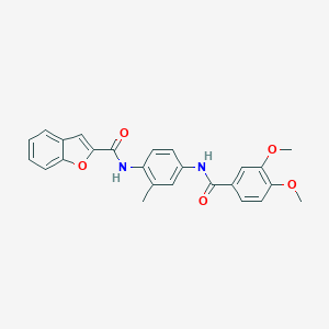 N-{4-[(3,4-dimethoxybenzoyl)amino]-2-methylphenyl}-1-benzofuran-2-carboxamide