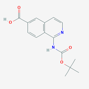 1-[(2-Methylpropan-2-yl)oxycarbonylamino]isoquinoline-6-carboxylic acid