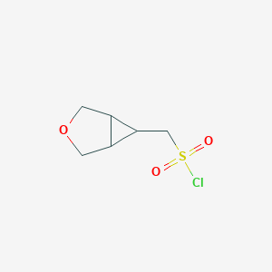 molecular formula C6H9ClO3S B2507655 3-Oxabicyclo[3.1.0]hexan-6-ylmethanesulfonyl chloride CAS No. 1858670-45-7