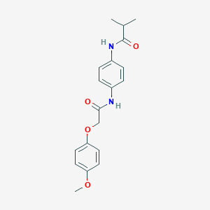 N-(4-{[(4-methoxyphenoxy)acetyl]amino}phenyl)-2-methylpropanamide