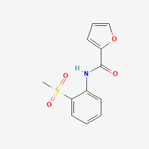 molecular formula C12H11NO4S B2507663 N-(2-(methylsulfonyl)phenyl)furan-2-carboxamide CAS No. 920229-69-2